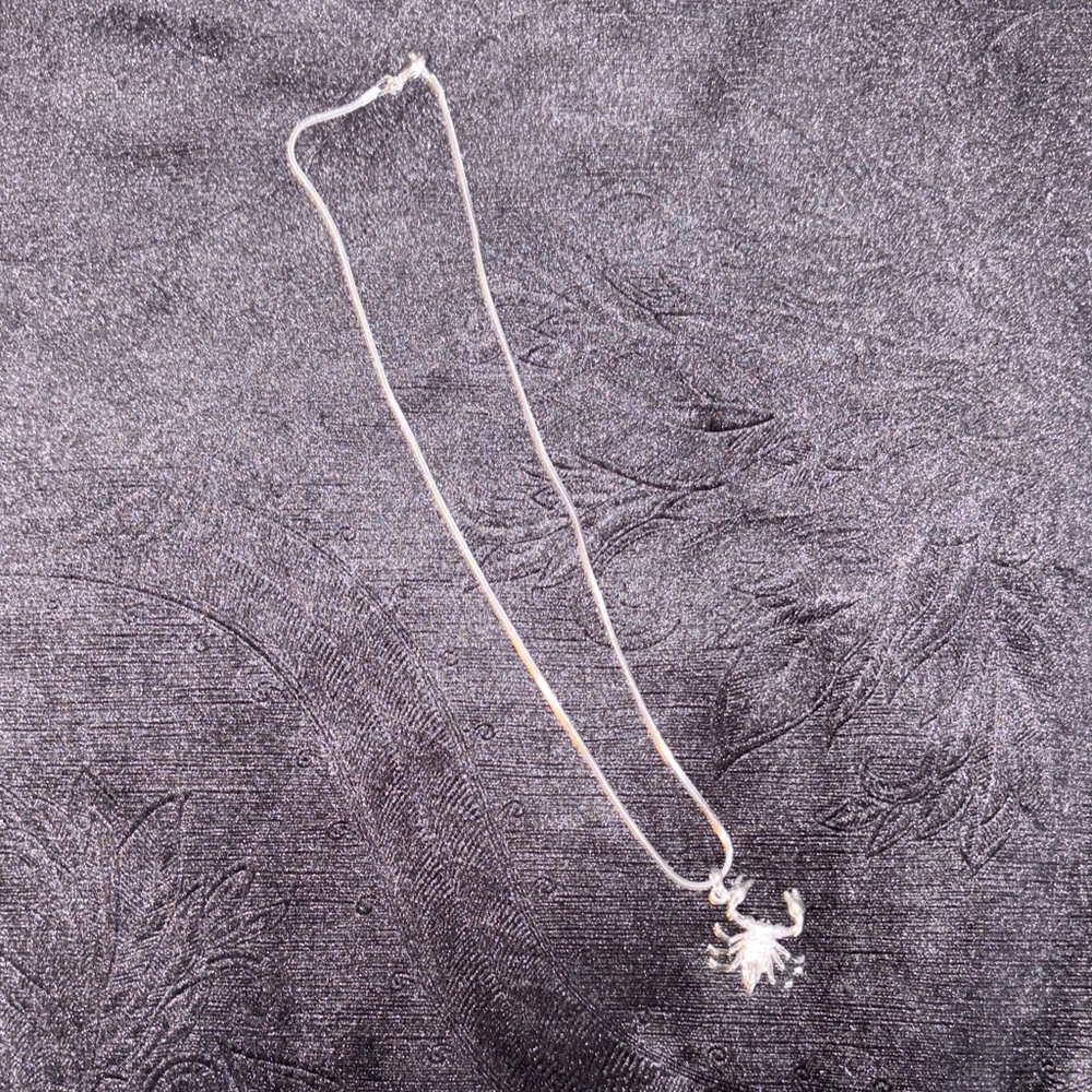 Chic Silver Scorpion Pendant Necklace